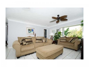 living room in Wilton Manors home for sale
